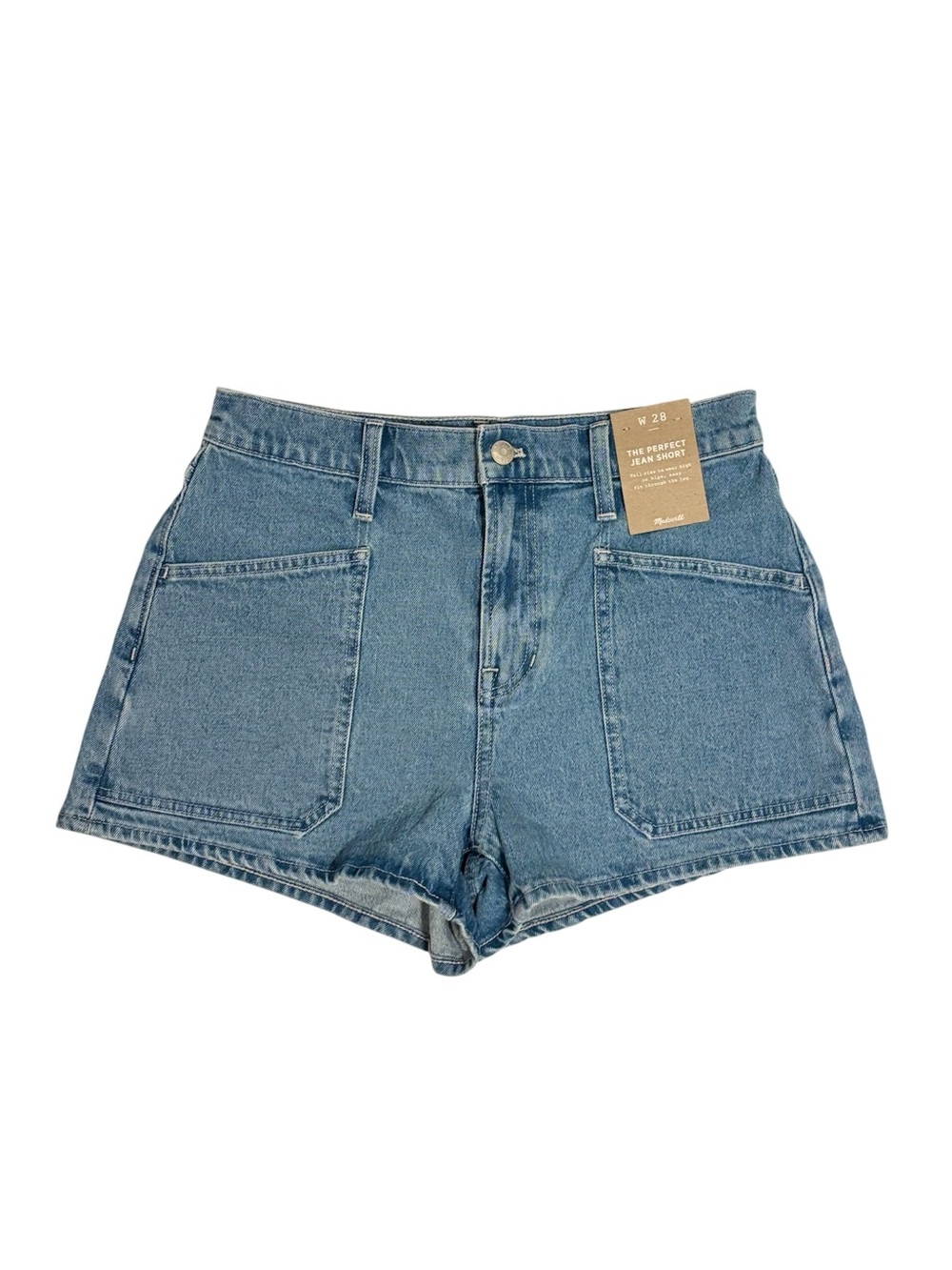 NWT Madewell The Perfect Vintage Jean Shorts in Cardston Wash Size 28 - Picture 9 of 9